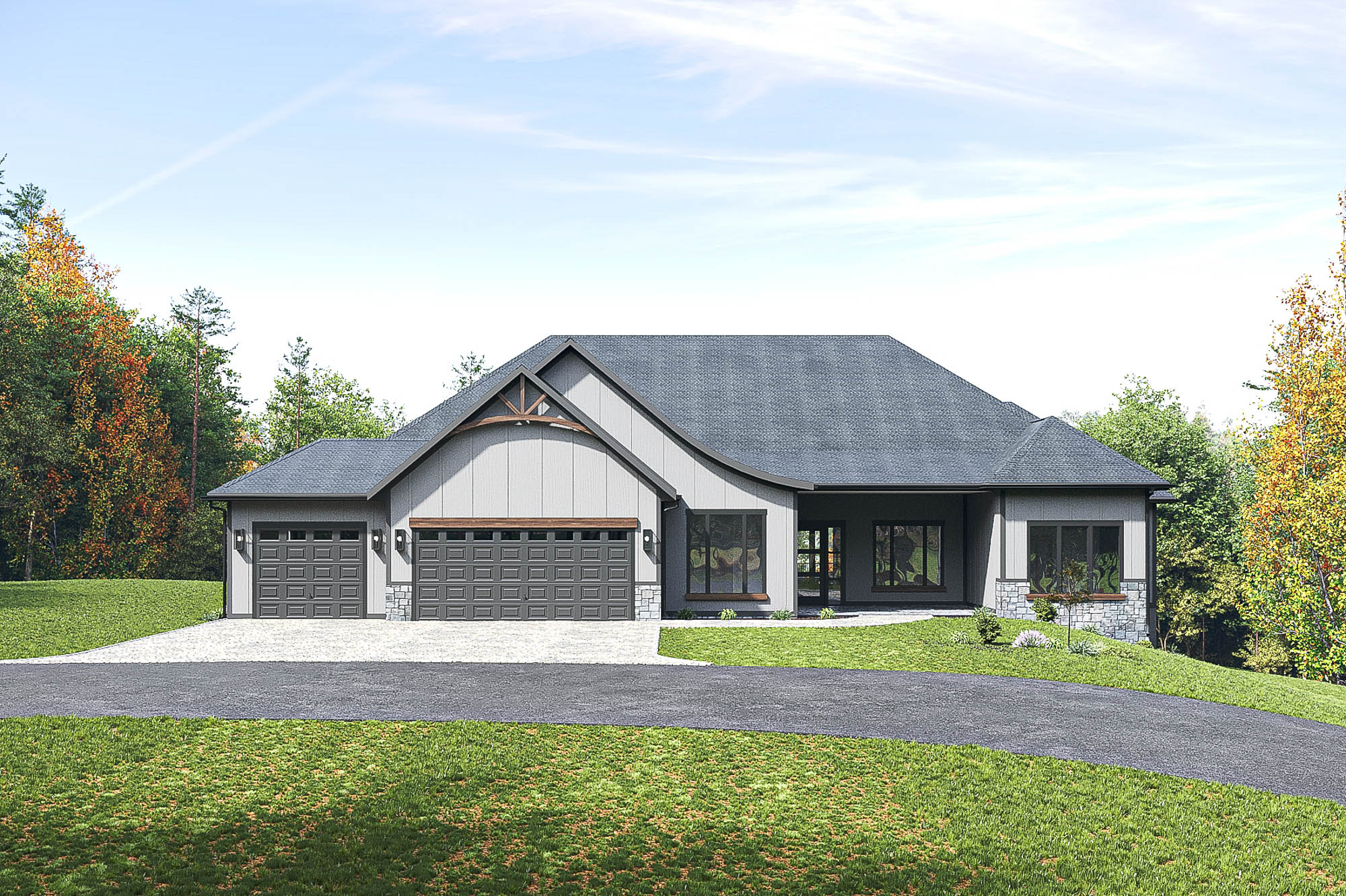 New House in Horse Shoe, NC. Lot #4, 2833 Brannon Rd 28742. Big Hills at Horse Shoe New Houses in Asheville, North Carolina